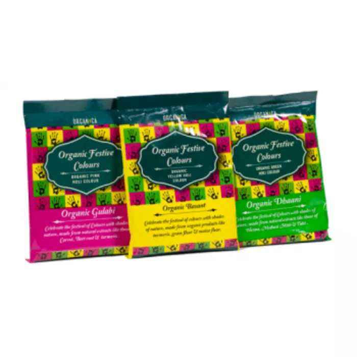 Holi kleurpoeder biologisch 3 zakjes