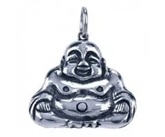 Lachende boeddha zilver