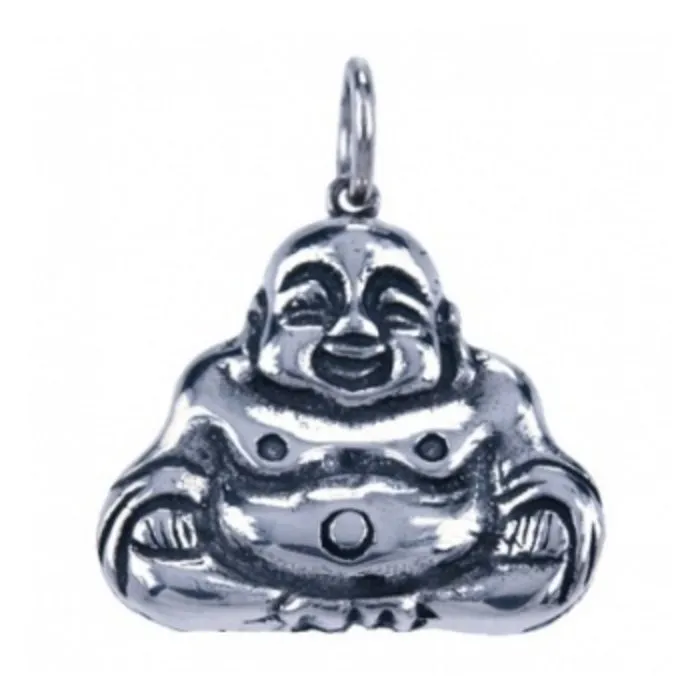 Lachende boeddha zilver