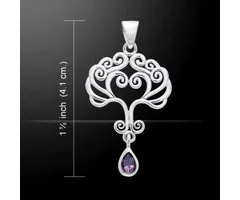 Levensboom met Amethist zilver