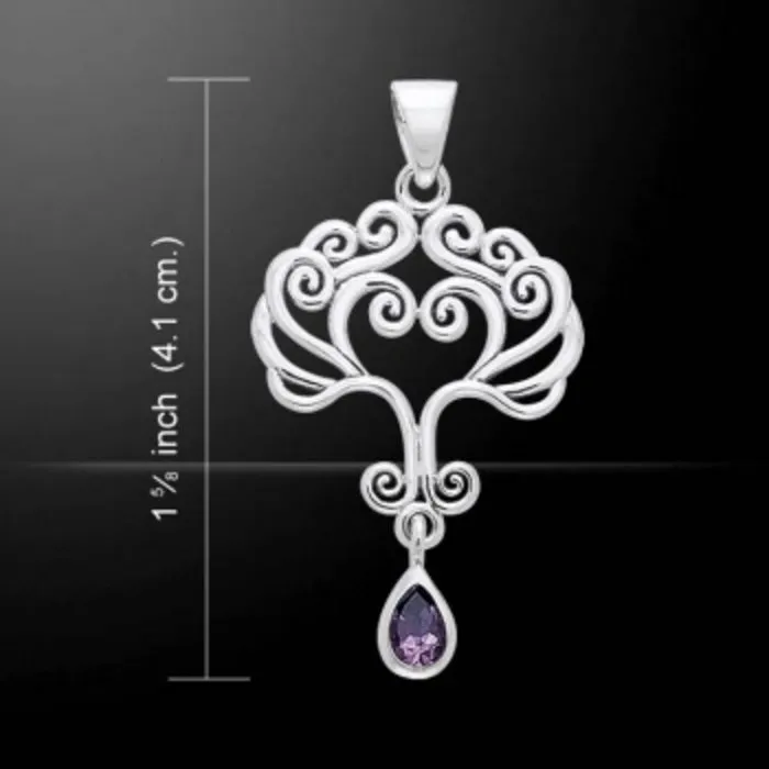 Levensboom met Amethist zilver