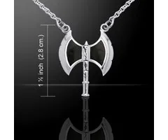 Viking bijl collier sterling zilver