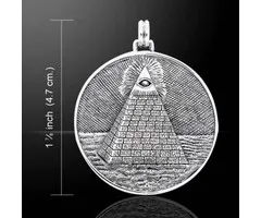 Mystieke piramide zilver