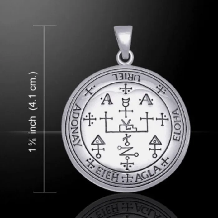 Aartsengel Uriël Sigil Hanger Zilver 925 – Spiritueel Beschermingssymbool