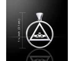 Claddagh in driehoek en cirkel