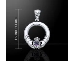 Claddagh hangertje met Amethyst