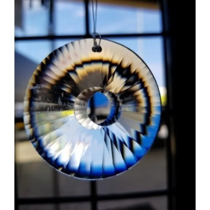 Raamkristal Cirkel 4,5 cm – Feng Shui Regenboogkristal