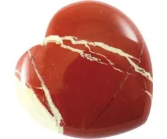 Hart jaspis rood 4 cm