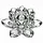 Kristallen Lotus Wit op Standaard - Luxe Decoratie