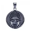 Zilver hanger boeddha hoofd