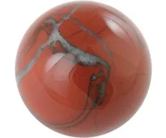 Edelsteen bol Jaspis rood 4 cm