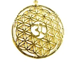 Hanger levensbloem met ohm symbool