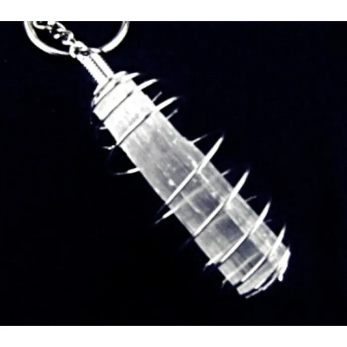 Sleutelhanger met een seleniet staafje