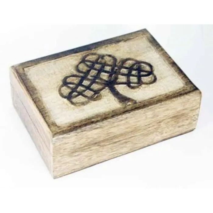 Houten doosje Celtic tree