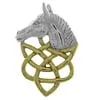 Hanger zilver paard met Keltisch symbool