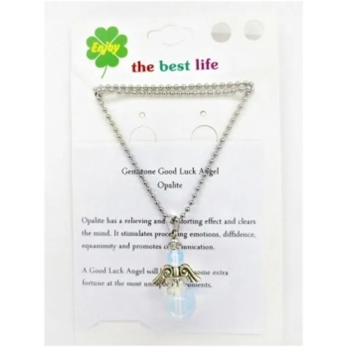 Engel met collier Opaliet