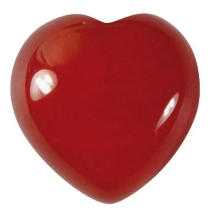 Hart Carneool klein 1,5 cm