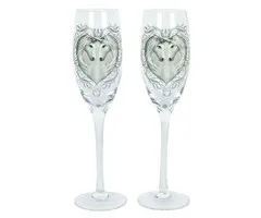 Set van 2 champagneglazen eenhoorn Anne Stokes
