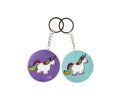 Sleutelhanger eenhoorn met spiegel