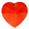Regenboogkristal hart rood A kwaliteit