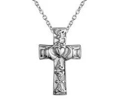 Ashanger keltisch kruis met claddagh symbool