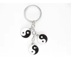Sleutelhangers met 3 yin yang symbolen