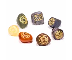7 chakra symbolen trommelstenen