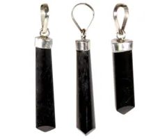Hanger zwarte Toermalijn 925 zilver