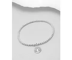 Armband zilver met levensboom