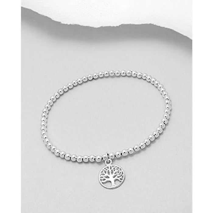 Armband zilver met levensboom