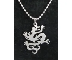 Draak aan ketting staal