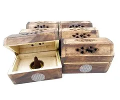 Wierookbrander kistje flower of life