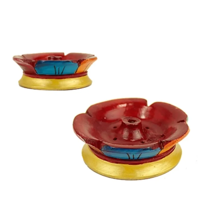 Wierookbrander lotus gelakt hout