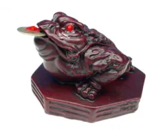 Feng shui kikker rood