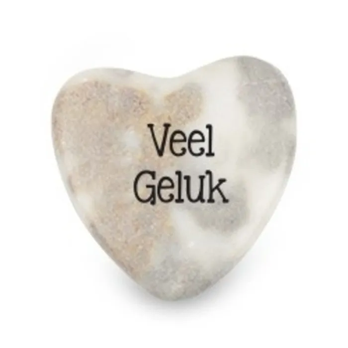 Marmer hartje veel geluk