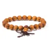 Mala armband sandelhout elastisch