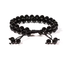 Armband zwarte agaat