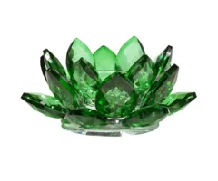 Lotus kaarshouder kristal groen