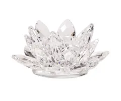 Lotus kaarshouder kristal klein