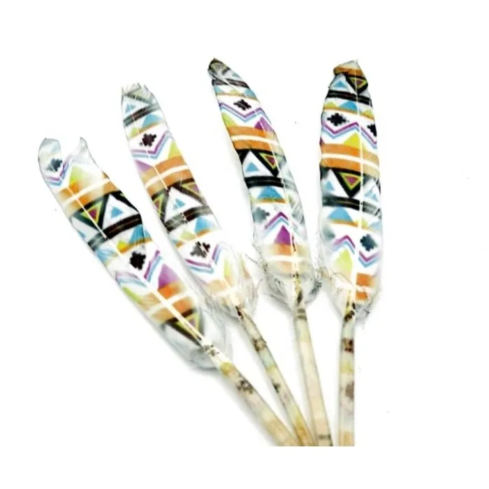 Gekleurd mini smudge veertje