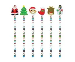 Kerst potlood met gum