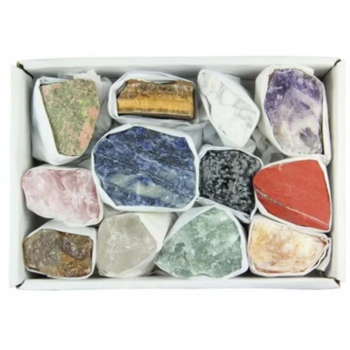 Verzamelbox edelstenen ruw