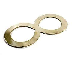 Infinity symbool messing 10,5 cm