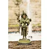 Beeldje groene Tara messing 16 cm