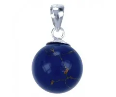 Zilver hanger lapis gereconstrueerde edelsteen