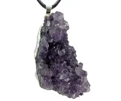 Ruwe Amethyst hanger