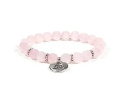 Mala armband rozenkwarts boeddha