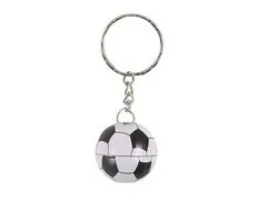 Sleutelhanger metalen voetbal 12 stuks