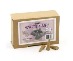 Witte salie kegeltjes wierook puur natuur