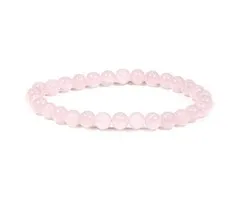 Armband rozenkwarts 6 mm